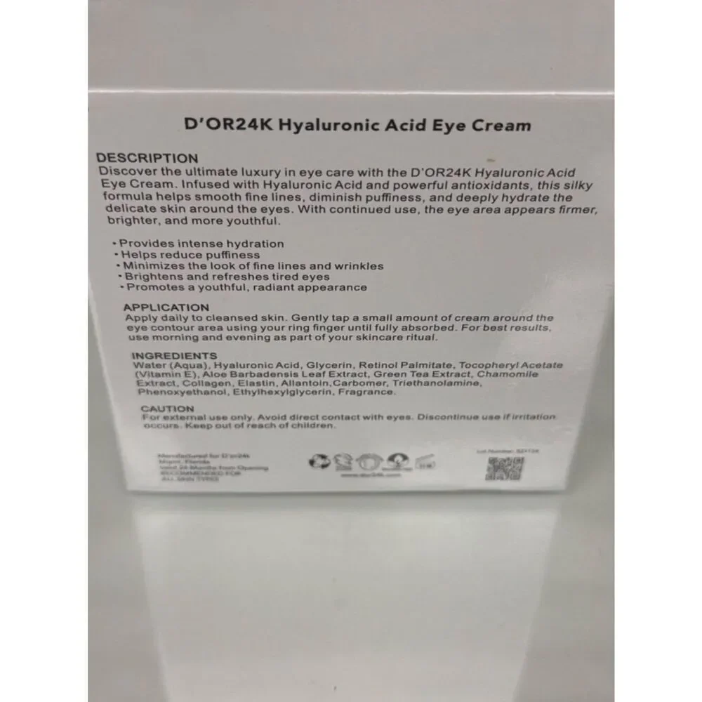 D’OR24K Prestige Hyaluronic Acid Luxury Eye Cream